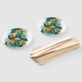 Zweigstelle mit goldenen Blätter Ginko Biloba Fächer (Non-assembled)