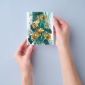 Zweigstelle mit goldenen Blätter Ginko Biloba Flyer (Gruppe)