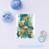 Zweigstelle mit goldenen Blätter Ginko Biloba Flyer (Einzeln)