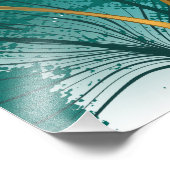 Zweigstelle mit goldenen Blätter Ginko Biloba Fotodruck (Ecke)