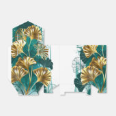 Zweigstelle mit goldenen Blätter Ginko Biloba Geschenkschachtel (Ungefaltet)