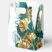 Zweigstelle mit goldenen Blätter Ginko Biloba Geschenkschachtel (Geöffnet)