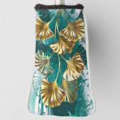 Zweigstelle mit goldenen Blätter Ginko Biloba Golf Headcover (Rotieren 90)