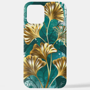 Zweigstelle mit goldenen Blätter Ginko Biloba iPhone 12 Pro Max Hülle