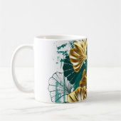 Zweigstelle mit goldenen Blätter Ginko Biloba Kaffeetasse (Links)