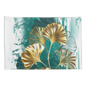 Zweigstelle mit goldenen Blätter Ginko Biloba Kissenbezug (Rückseite-Rechts)