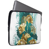 Zweigstelle mit goldenen Blätter Ginko Biloba Laptopschutzhülle (Vorne Rechts)