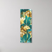 Zweigstelle mit goldenen Blätter Ginko Biloba Leinwanddruck (Vorderseite)