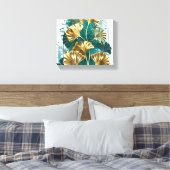 Zweigstelle mit goldenen Blätter Ginko Biloba Leinwanddruck (Insitu (Schlafzimmer))