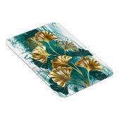 Zweigstelle mit goldenen Blätter Ginko Biloba Magnet (Rechte Seite)
