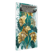 Zweigstelle mit goldenen Blätter Ginko Biloba Mini Klemmbrett (Schrägansicht)