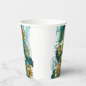 Zweigstelle mit goldenen Blätter Ginko Biloba Pappbecher (Rechts)