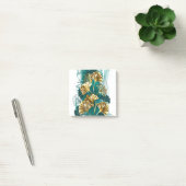 Zweigstelle mit goldenen Blätter Ginko Biloba Post-it Klebezettel (Büro)