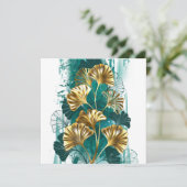 Zweigstelle mit goldenen Blätter Ginko Biloba Programm (Stehend Vorderseite)