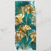 Zweigstelle mit goldenen Blätter Ginko Biloba Programm (Vorderseite)