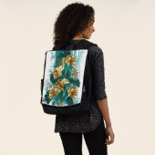 Zweigstelle mit goldenen Blätter Ginko Biloba Rucksack (Ausgewaschen)