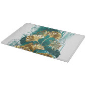 Zweigstelle mit goldenen Blätter Ginko Biloba Schneidebrett (Ecke)