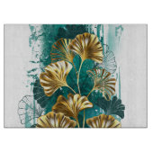 Zweigstelle mit goldenen Blätter Ginko Biloba Schneidebrett (Vorderseite)