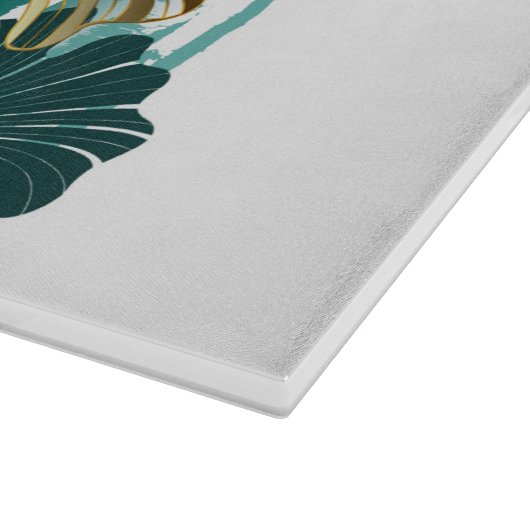 Zweigstelle mit goldenen Blätter Ginko Biloba Schneidebrett (Ecke)