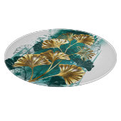 Zweigstelle mit goldenen Blätter Ginko Biloba Schneidebrett (Ecke)