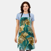 Zweigstelle mit goldenen Blätter Ginko Biloba Schürze (Getragen)