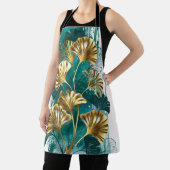 Zweigstelle mit goldenen Blätter Ginko Biloba Schürze (InSitu)