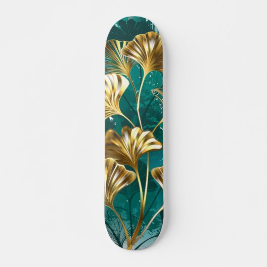 Zweigstelle mit goldenen Blätter Ginko Biloba Skateboard (Vorne)