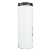 Zweigstelle mit goldenen Blätter Ginko Biloba Thermosbecher (Rückseite)