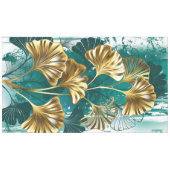 Zweigstelle mit goldenen Blätter Ginko Biloba Tischdecke (Vorderseite (Horizontal))