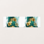 Zweigstelle mit goldenen Blätter Ginko Biloba Visitenkarten (Außenseite Aufgefaltet)