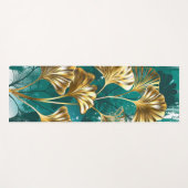 Zweigstelle mit goldenen Blätter Ginko Biloba Yogamatte (Vorderseite (Horizontal))