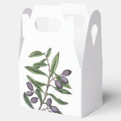 Zweigstelle Olivenbaum | Lila grün Geschenkschachtel (Geöffnet)