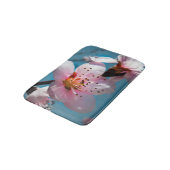 Zweigstelle Peach Blossom und Blue Sky Badematte (Schrägansicht)