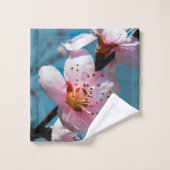 Zweigstelle Peach Blossom und Blue Sky Badhandtuch Set (Waschlappen)