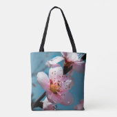 Zweigstelle Peach Blossom und Blue Sky Tasche (Rückseite)