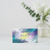 Zweigstelle Peacock Makeup Artist Hair Stylist Tre Visitenkarte (Stehend Vorderseite)