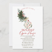 Zweigstelle Pine Tree, Ball Holiday Open House Einladung (Vorderseite)