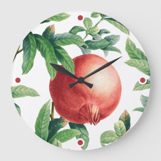 Zweigstelle Pomegranate Große Wanduhr (Vorderseite)