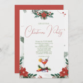 Zweigstelle Rote Blume Frucht Getränke Weihnachtsf Save The Date (Vorne/Hinten)