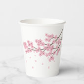 Zweigstelle Sakura Cherry Blossom Pappbecher (Rückseite)