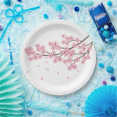Zweigstelle Sakura Cherry Blossom Pappteller (Party)