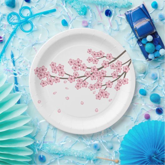 Zweigstelle Sakura Cherry Blossom Pappteller (Party)