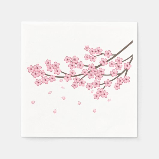 Zweigstelle Sakura Cherry Blossom Serviette (Vorderseite)
