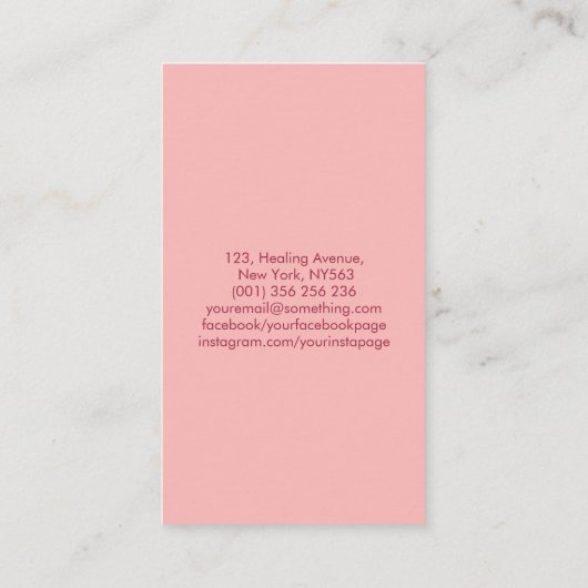 Zweigstelle Sakura - Kirschblüte Visitenkarte (Rückseite)