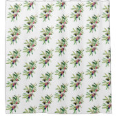 Zweigstelle Wasserfarben Duschvorhang (Vorderseite)