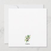 Zweigstelle Wasserfarben Einladung (Rückseite)