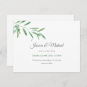 Zweigstelle Wasserfarben Einladung (Vorne/Hinten)