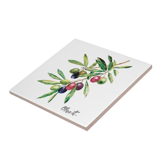 Zweigstelle Wasserfarben Fliese (Seite)