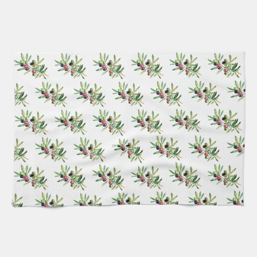 Zweigstelle Wasserfarben Geschirrtuch (Horizontal)