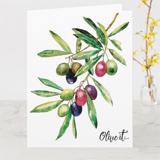 Zweigstelle Wasserfarben Karte (Gelbe Blume)